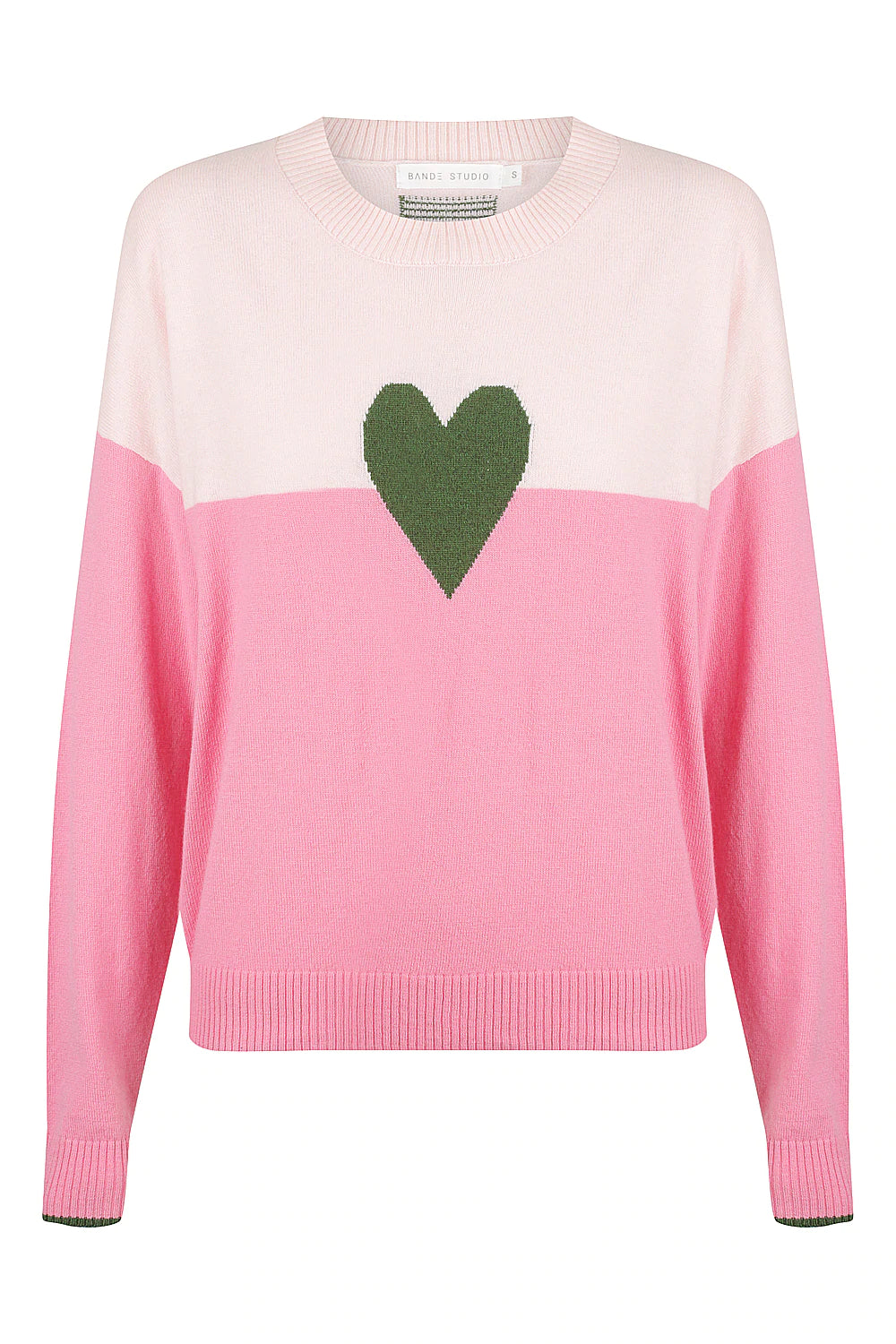 Bande Studio Love on the Horizon Knit Jumper - Pretty Pinks/Olive