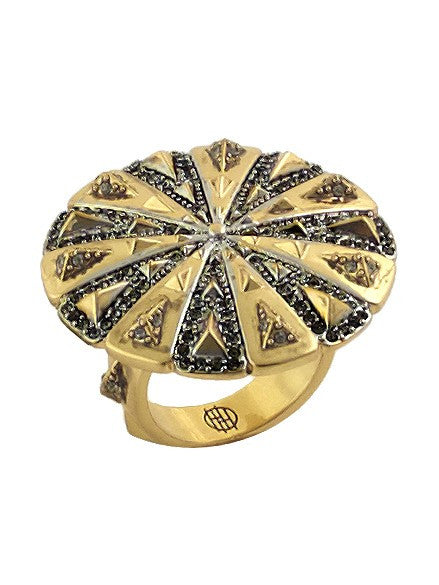 House of Harlow 1960 Ornamental Medallion Ring