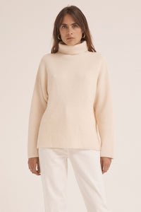 Third Form Oversized Knit Turtleneck - Cream