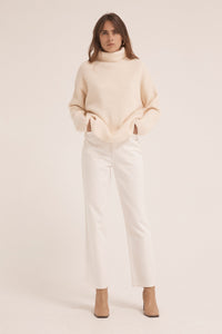 Third Form Oversized Knit Turtleneck - Cream