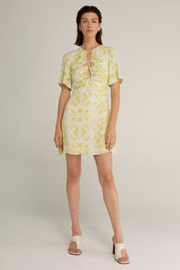 Third Form Ring Out Tee Dress - Tie-Die Yellow