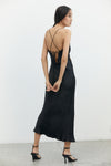 Third Form River Bed Bias Slip Dress - Black