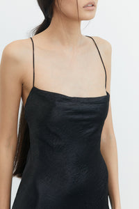 Third Form River Bed Bias Slip Dress - Black