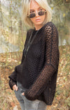 Wooden Ships Scarlet Cropped Lightweight Crew - Black