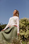Bande Studio Shandy Chevron Knit Jumper - Pink Splice