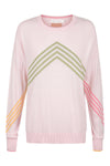 Bande Studio Shandy Chevron Knit Jumper - Pink Splice