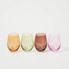 SunnyLife Stemless Glass Tumblers - Multi Colour