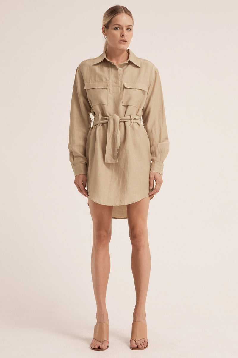 Third Form Street Smart Shirt Dress - Natural