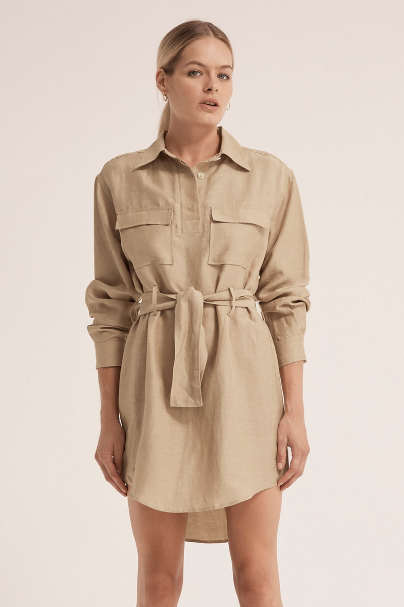 Third Form Street Smart Shirt Dress - Natural