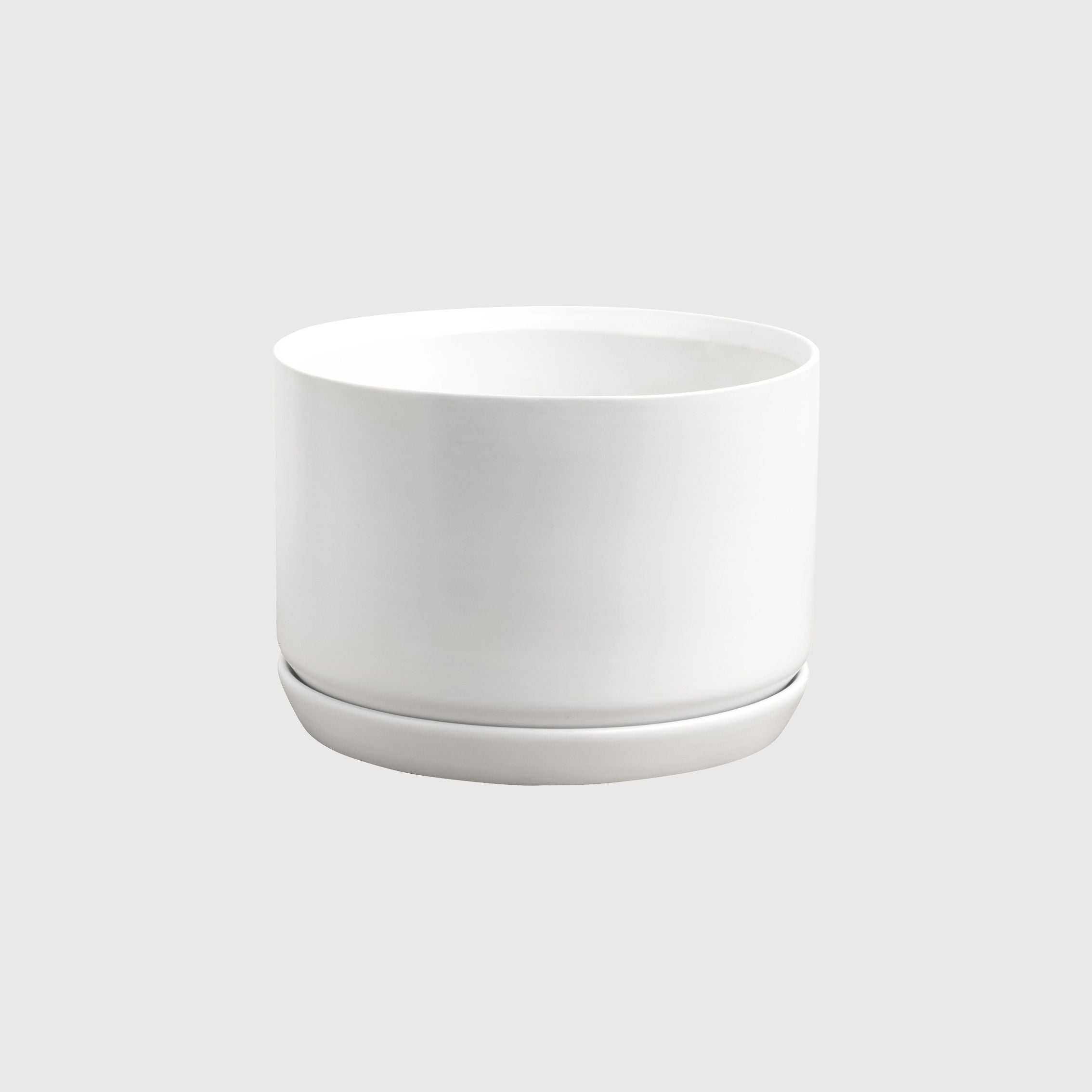 Wide Oslo Planter Ice White