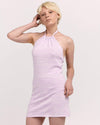 Charlie Holiday Zeta Halter Dress - Lilac